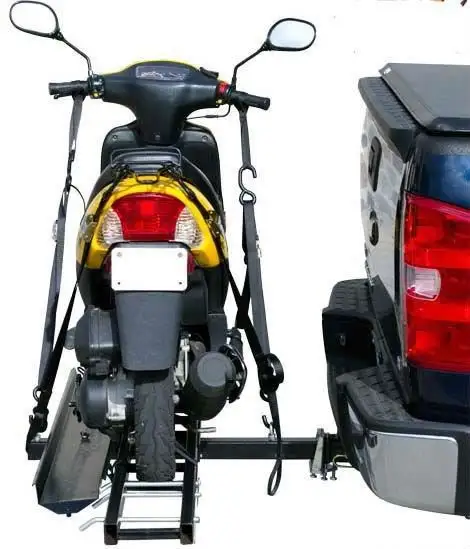 Black universal suv car back mounted motorbike ebike loading hitch rear rack trailer motorcycle carrier