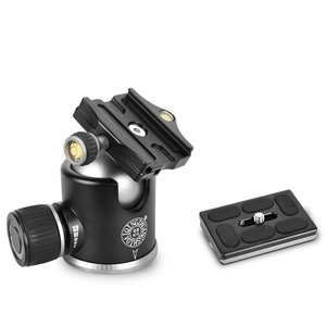 Q20 Toàn Cảnh Tripod <span class=keywords><strong>Head</strong></span> 1/4 Vít 360 Xoay 50Mm Đầu Lớn Gắn Kết 15Kg Nhiệm Vụ Nặng Nề Bóng Di Động Đầu Với Núm Kẹp - Product Image 2