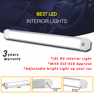ไฟ LED ภายในรถแบบโดมพร้อมสวิตช์สัมผัสฟังก์ชั่นอินฟราเรด - Product Image 2
