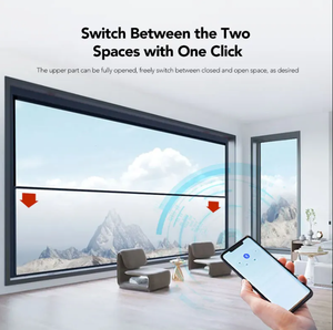 Casemwnt <strong>Window</strong> Modern Design Custom Automatic Vertical Slide <strong>Windows</strong> Aluminum Electric Lift up Glass <strong>Window</strong> - Product Image 2