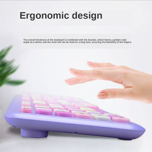 Teclado y ratón Combos Hermoso color y teclado inalámbrico de alta función Un enchufe para ratón y teclado - Product Image 4