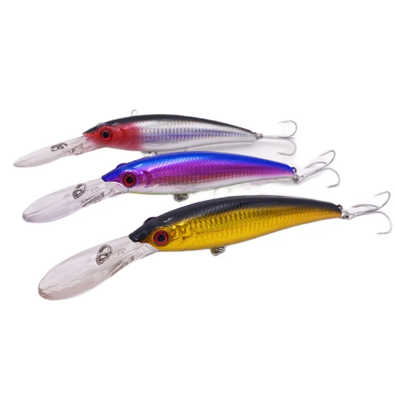 Señuelo Wobbler de buceo profundo de 19cm/48g, para pesca en el mar, Crankbait de hundimiento, cebo duro para lustraning, atún, percha para pesca