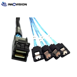 Interno Mini SAS Host a 4 SATA 7pin Disco duro de destino 6Gbps Servidor DE DATOS Raid Cable 1m - Product Image 3