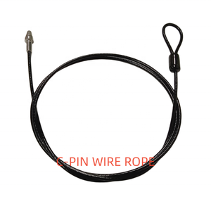 Ağır çelik kablo için C-PIN PVC plastik kaplı çelik tel halat siyah kontrol kablosu - Product Image 2