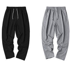 New Arrivals High Quality Cotton Men'<strong>s</strong> Casual Sports Trousers Wholesale Baggy Straight Sweatpants