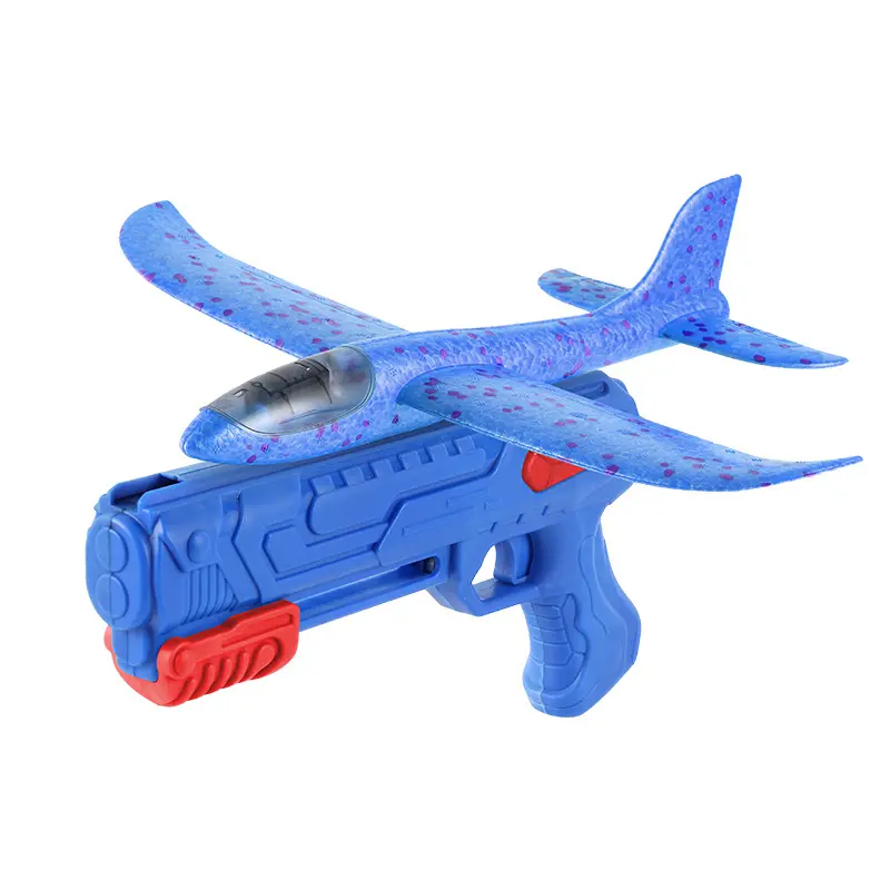 Mousse avion 10M lanceur catapulte avion pistolet jouet enfants jeu de plein air bulle modèle tir mouche rond-point jouets