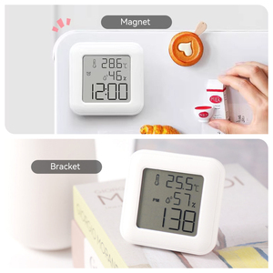 Thermo <span class=keywords><strong>Tester</strong></span> Detector Meter Hygrometer Binnencontrole Digitaal LCD-display Automatische temperatuur- en vochtigheidssensor voor metingen - Product Image 5