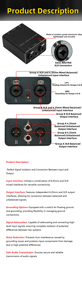 MAXIMON Dual Channel <strong>Audio</strong> Isolator 6.35 XLR Isolator Broadcast-Grade Noise Filter - Product Image 5