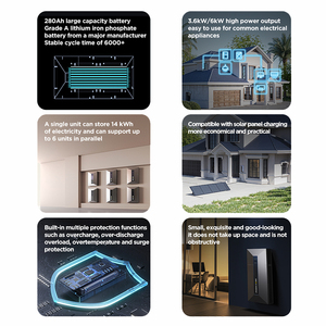All-in-<strong>One</strong> LiFePO4 Solar Hybrid Inverter Battery System 14.33kWh UL Certified Off-Grid ESS 6x <strong>Parallel</strong> - Product Image 5