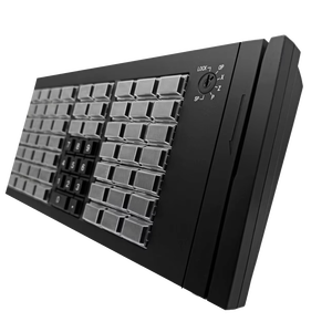 Tastiera chiave programmabile USB per supermercato POS KB66U con lettore di schede magnetiche/scrittore integrato - Product Image 1