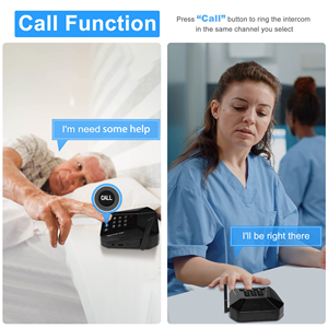 Sistema de intercomunicación inalámbrico Daytech, juego de radio de 2 vías, multifunción para comunicación en el hogar o la oficina, intercomunicador de habitación a habitación, 1 paquete