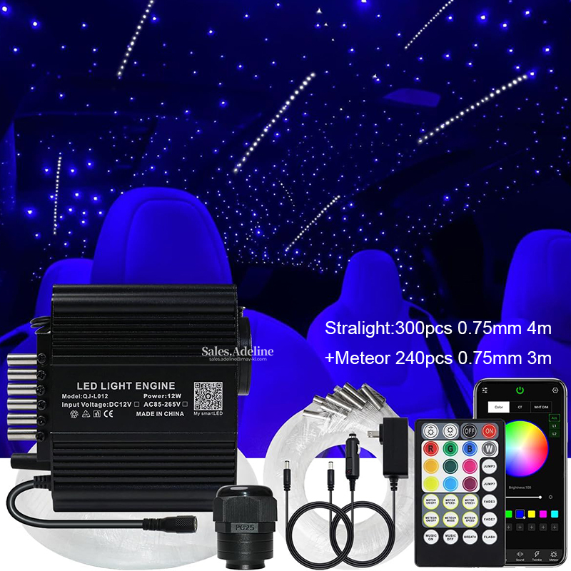 12W, 300 unidades 0.75mm 4m + Meteor 240 unidades 0.75mm 3m