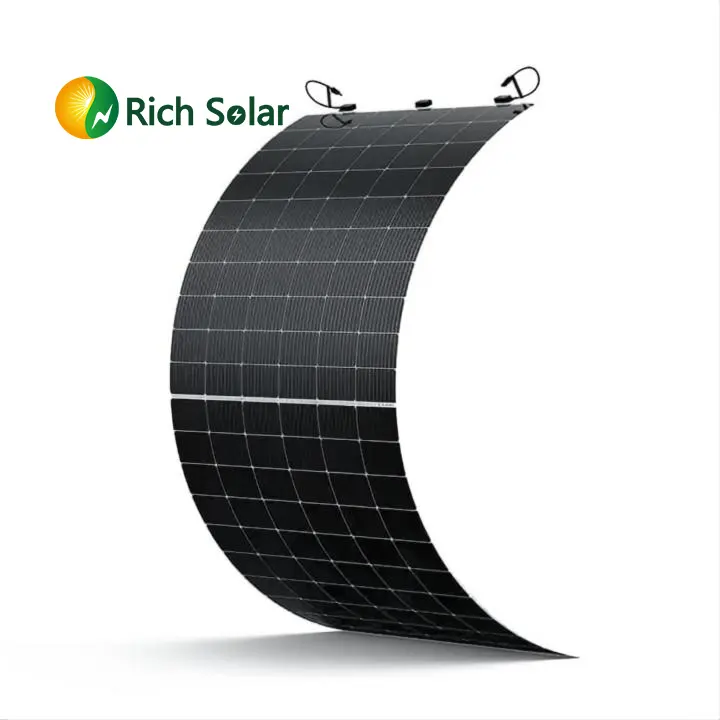 Ricco di alta efficienza 12v 24v 36v 48v 100w 200w 250w all'ingrosso pannello sottile pellicola 100w Soft Mono Sunpower pannelli solari flessibili