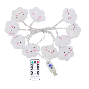 リモコン付きUSB 8モードかわいいクラウドおとぎ話ストリングライト屋内パーティークリスマスデコレーションライト - Product Image 6