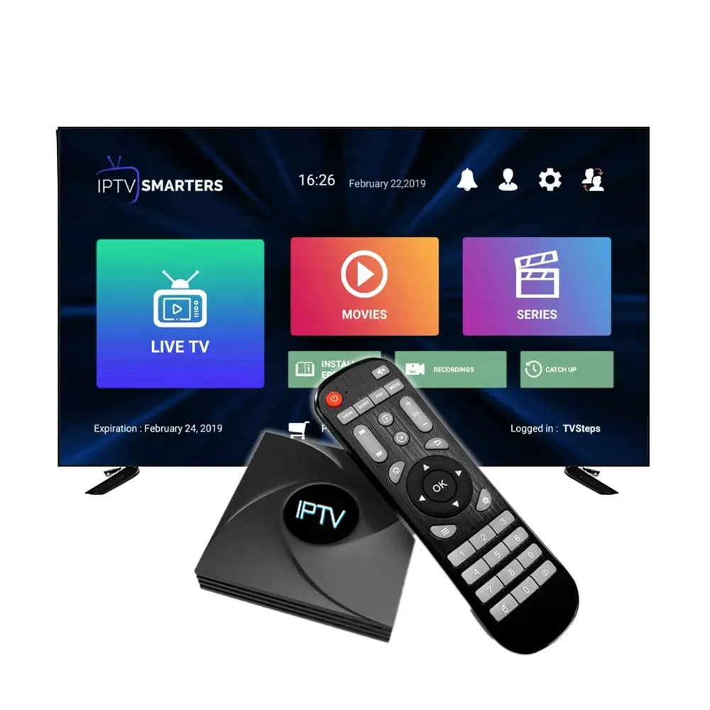 2024 Android Tv Box การสมัครสมาชิก Full HD 12 เดือนเครดิตแผง IPTV M3u รายการ XXX