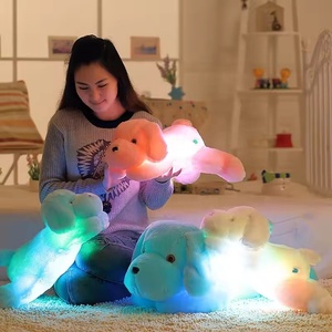 DL5 CPC ตุ๊กตาสุนัขหัวโตเรืองแสงสีสันสดใสมีไฟ LED ตัดนุ่มใช้พูดได้เป็นของเล่น - Product Image 2