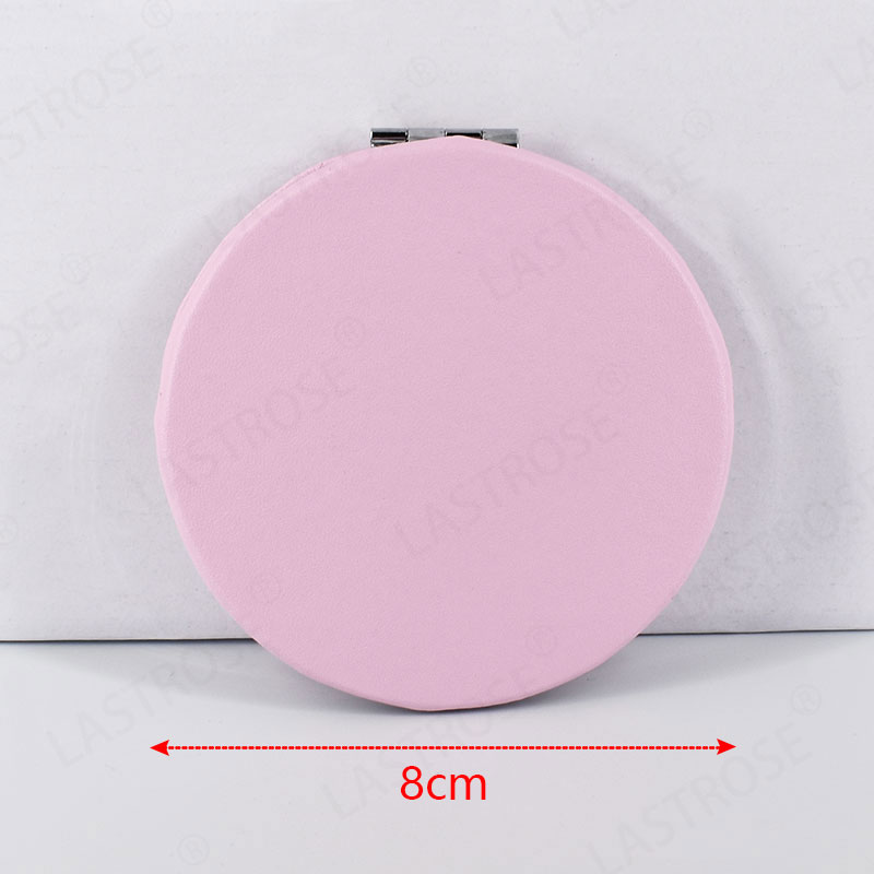 8cm pink round mirror