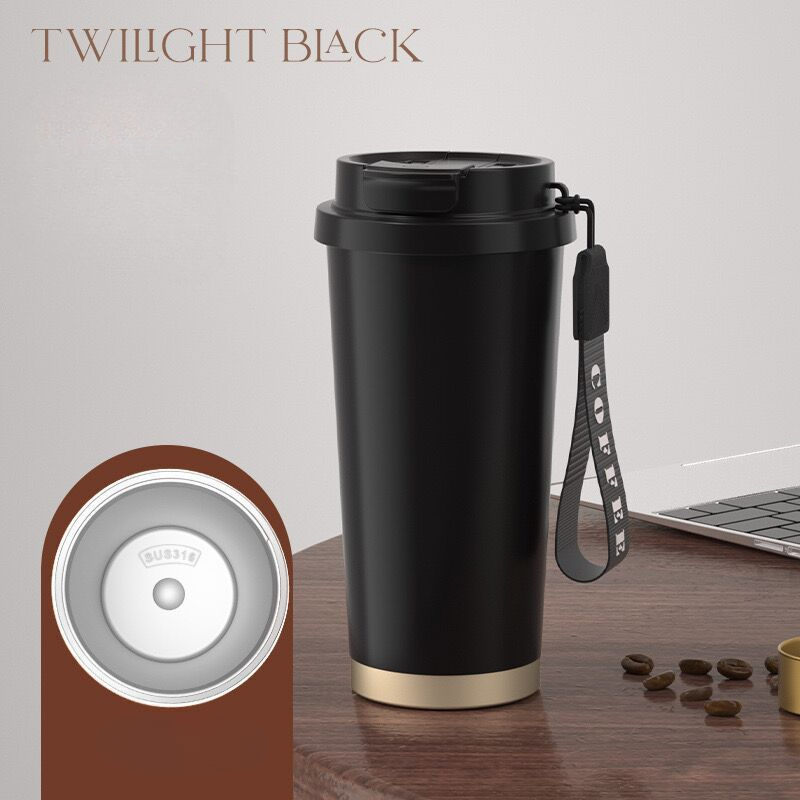 Noir (la tasse lumineuse peut être personnalisée)