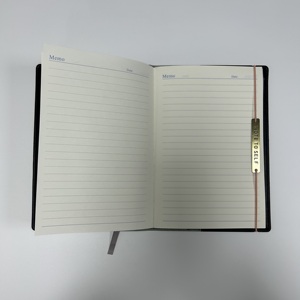 Taccuino in pelle con copertina morbida agenda in pelle di lusso quaderno in pelle con rilegatura elastica - Product Image 2