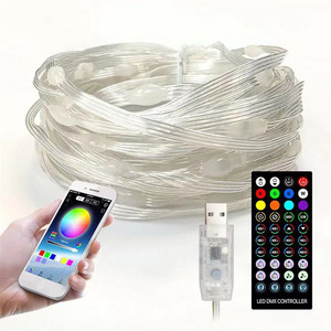 Multicolor Rgb Copper <strong>String</strong> <strong>Light</strong> Smart App Control Christmas Fairy <strong>Led</strong> <strong>String</strong> <strong>Lights</strong> for Curtain Fence Tree Outdoor Decoration - Product Image 2