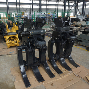 XUVOL Forestry 12 15T Excavator Attachment <strong>Timber</strong> Clamp Wood Grab Hydraulic Log Bunching Grapple 360&deg; Rotation Five Claw Grapple - Product Image 4