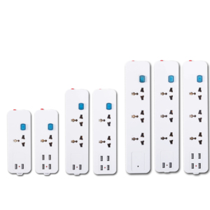 更多USB和插座选项扩展通用插座1-4插座2或4带过载的usb - Product Image 1