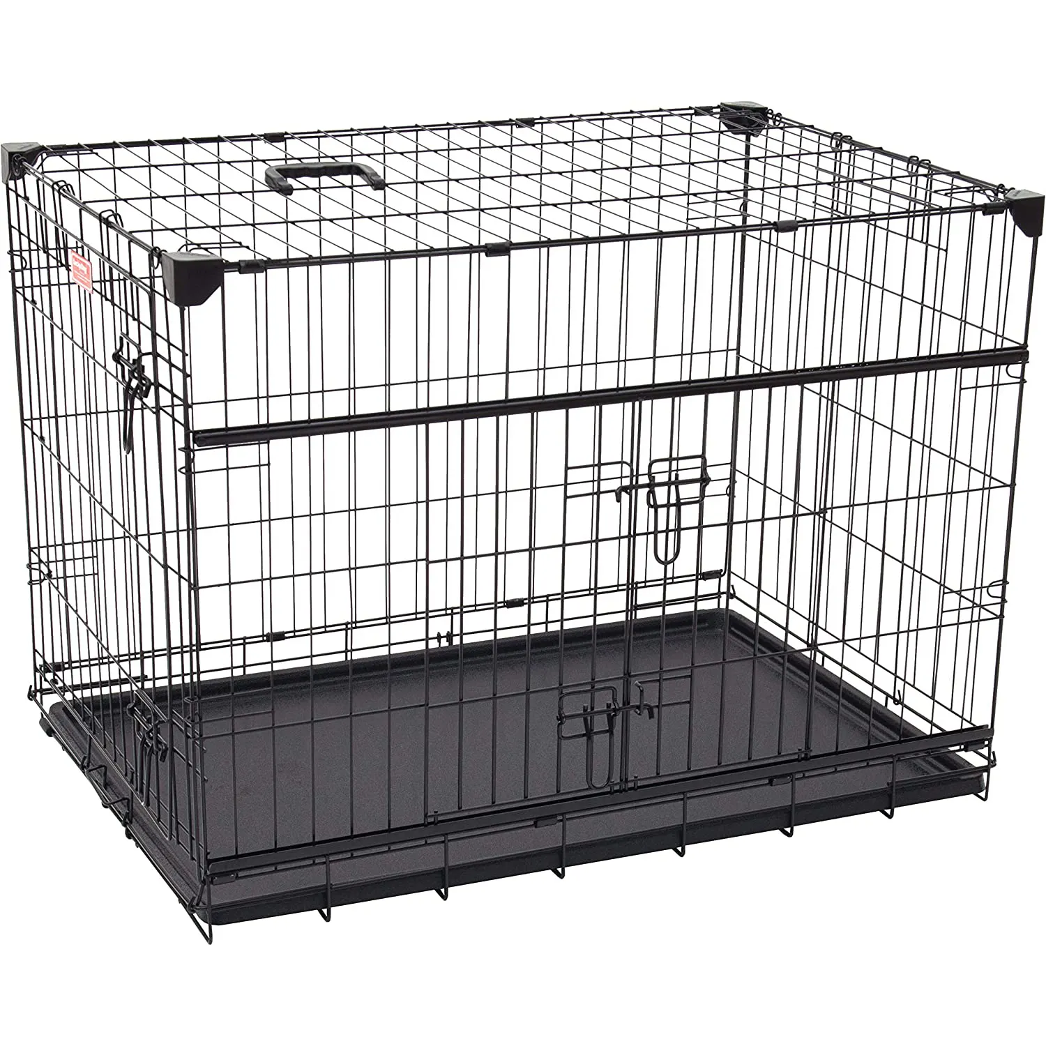 Wholesale Manufacturer 30 36 42 48 Inch Metal Foldable Dog Crates Cage,Metal Folding Dog Cage XXL Black Impact Dog Kennel Crate