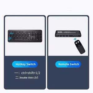 4K 60Hz 2x2 HDMI KVM switch Dual Monitor KVM HDMI Pantalla extendida USB KVM Switcher 2 in 2 Out para 2 ordenadores Share 2 monitores - Product Image 2
