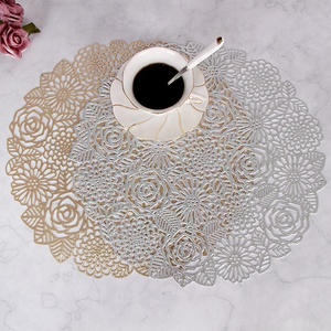 PVC空心圆垫防水防滑餐桌垫隔热咖啡杯垫 - Product Image 4