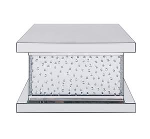 Modern Design Mirrored Coffee Table With Crystals <strong>Inlay</strong> and <strong>4</strong> mm Clear Tempered Glass - Product Image 4