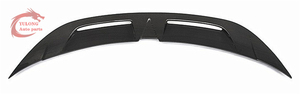 <strong>C</strong> Style Carbon Fiber Rear Spoiler Wing Auto Accessories Positioned on Porsche Taycan Rear <strong>Trunk</strong> - Product Image 2