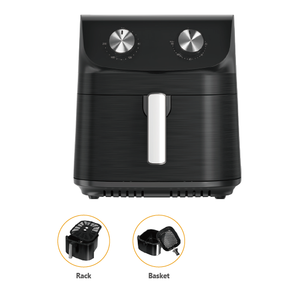 Electric Air Fryer 9/10.5Liter Oil-Free with <strong>Temperature</strong> <strong>Control</strong> <strong>and</strong> <strong>Timer</strong> Non-Stick Basket <strong>and</strong> Without Oil - Product Image 5