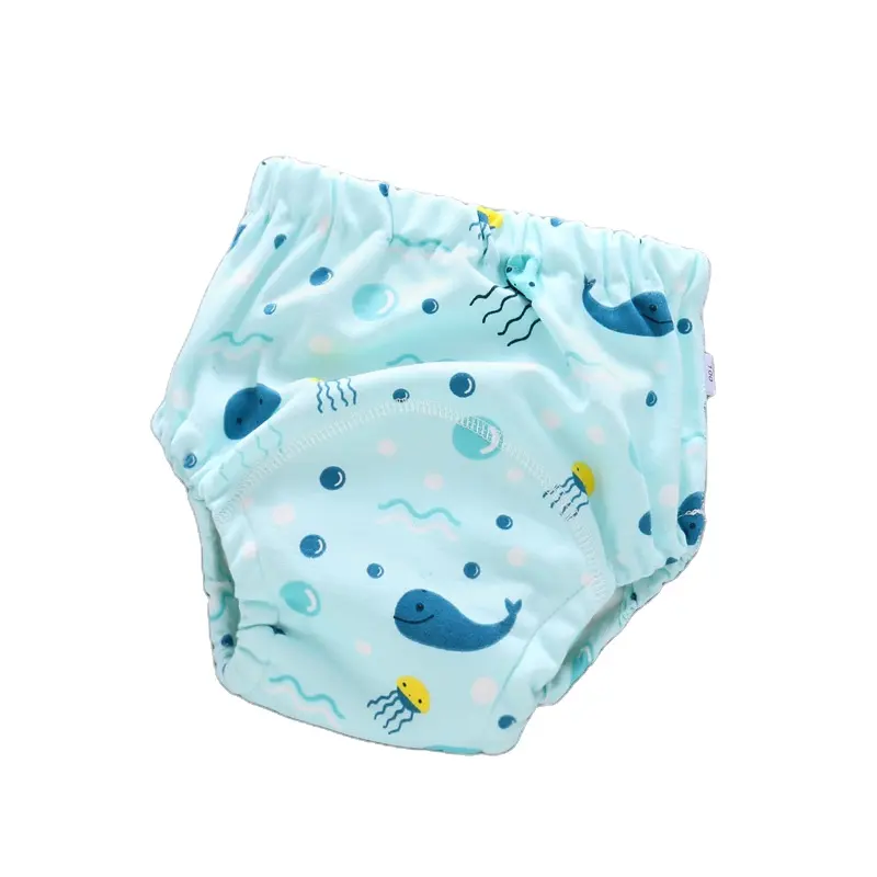 Erkek kız için % 100% pamuk bebek alıştırma külodu kullanımlık eğitim iç çamaşırı emici yürümeye başlayan iç çamaşırı pantolon