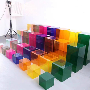 Acrylic hình chữ nhật hộp lưu trữ trong suốt hiện đại đa chức năng ủng hộ đám cưới lưu trữ bin - Product Image 2