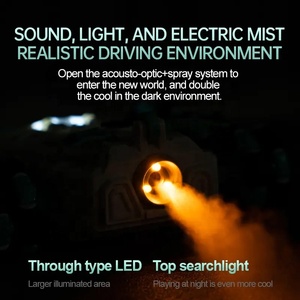 Six Wheel Drive Remote Control <strong>RC</strong> Stunt Car Double Sided Driving with 360 Drift <strong>LED</strong> Lights Spray System and Rechargeable Battery