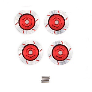 4 adet alüminyum alaşım FREN DİSKİ tekerlek kutusu Metal 12mm altıgen somun RC 1/10 modelleri araba yükseltme parçaları HSP 94123/122/103 D4 CS - Product Image 1