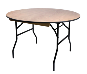 Kim Loại Phong Cách Có Thể Gập Lại Gỗ Bàn Ăn Di Động Vòng Cho Ngoài Trời Nhà Bếp Khách Sạn Sân Bệnh Viện Cho Thuê Đám Cưới Sử Dụng - Product Image 1