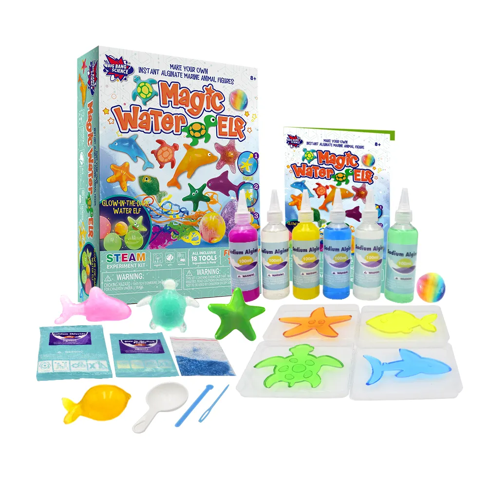 BIG BANG SCIENZA nuova acqua gioco di FAI DA TE STELO Della Gelatina Figura smart educativi chimica kit giocattoli per i bambini 6 +