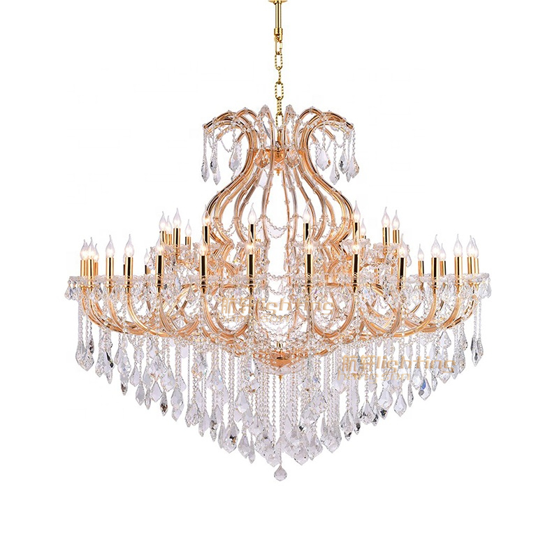 High quality custom living room Classic clip lamp large lights lighting crystal chandelier luxury modern