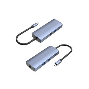 USB 3.0 Type-C集线器4K，适用于HDMI便携式PD快速充电标清/tf卡读卡器RJ45以太网扩展坞，适用于Macbook Air - Product Image 3