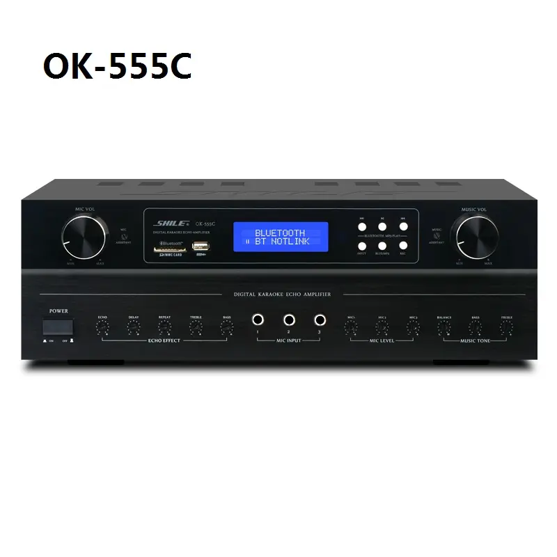 Glasvezel Coaxcial 3 Kanaals Stereo Audio Versterker OK-555C 150W Audio Versterker