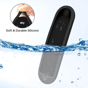 HY koruyucu silikon kılıf SKY Q yeni uzaktan kumanda kol cilt tutucu pil geri koruyucu evrensel değiştirme-siyah