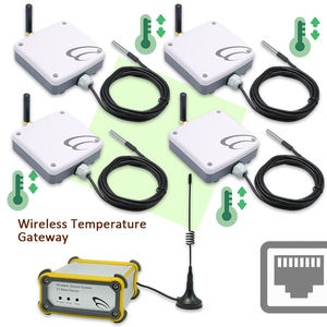 4 juegos de monitoreo de temperatura Industrial IoT Sensor de temperatura inteligente inalámbrico Registrador DE DATOS Sensores de temperatura - Product Image 2