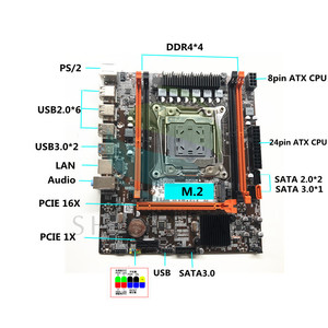 X99H H81/B85 DDR4 anakart LGA 2011V3 E5 2670 V3 CPU desteği ECC REG bellek USB3.0 STA3.0 M.2 NVME - Product Image 2