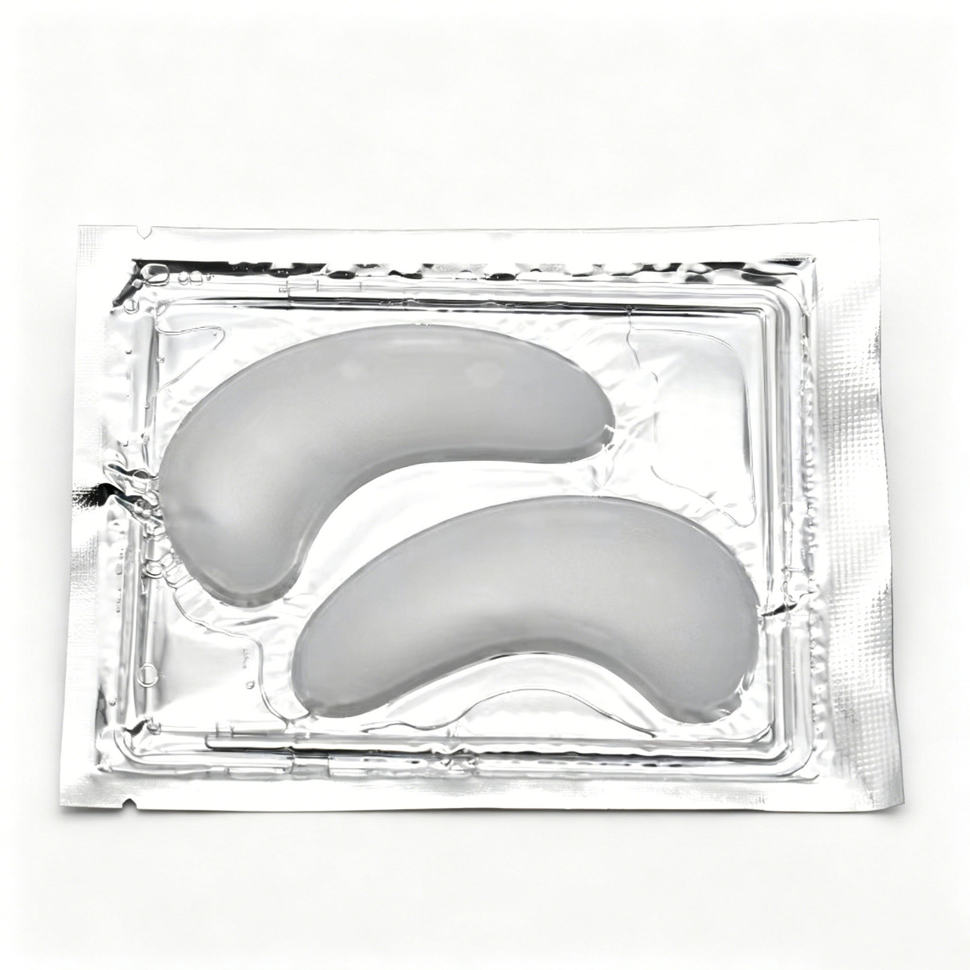 Silver Bare Bag White Eye Mask