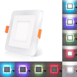 แผงไฟ LED แบบสองสี RGB แผงไฟเพดานแบบปรับแต่งได้กำลังไฟ3 6 12 18 W - Product Image 5