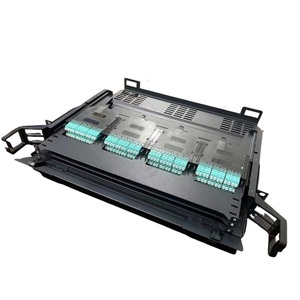 Fiber Ultra Slim <strong>Patch</strong> <strong>Panels</strong> Rack Mount Distribution Box cassettes OM4 LC MPO/MTP <strong>Patch</strong> <strong>Panel</strong> 0.8mm Cold Rolled Plate - Product Image 5