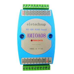 8DI-8DO Módulo de entrada y salida digital Optoacoplador aislado RS485 MODBUS RTU Placa de comunicación - Product Image 6