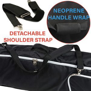 Custom Large Travel Ski Bag With Wheels Waterproof Padded Snowboard Bag for Air Travel Double Ski Bag - Product Image 3