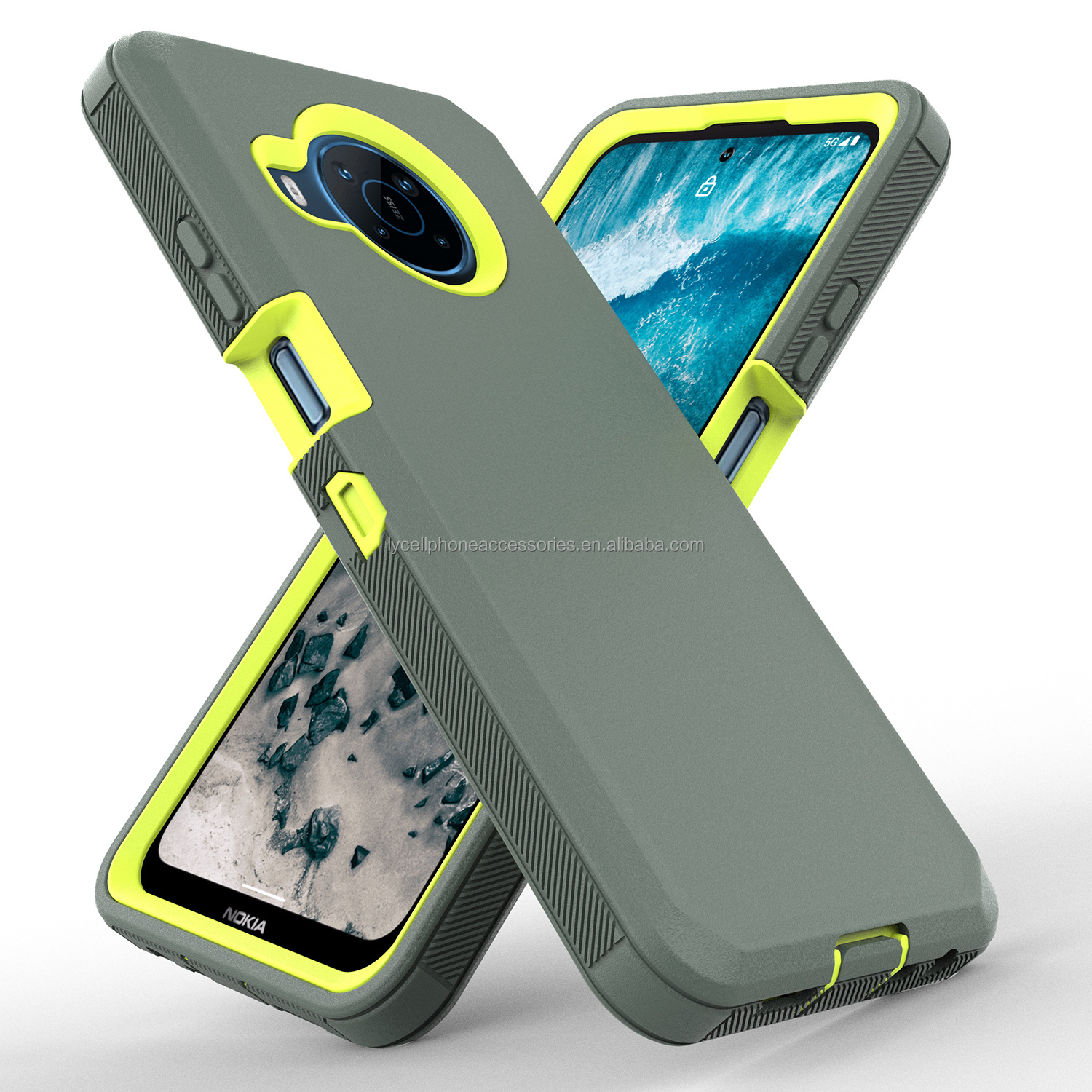 dark green+yellow